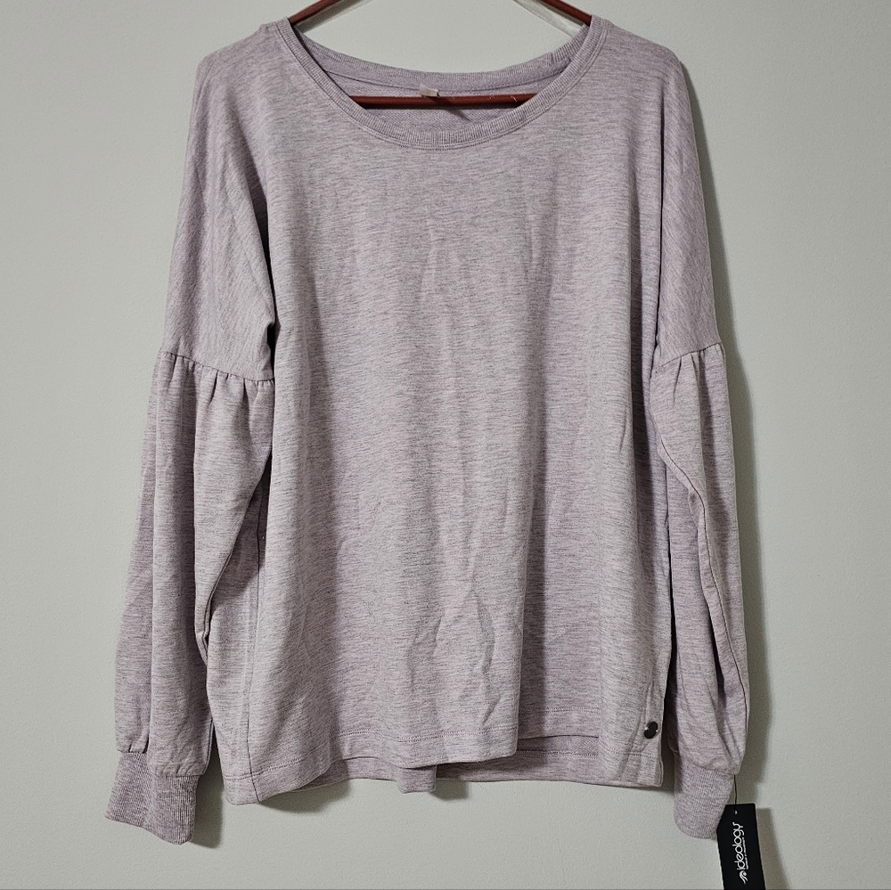 NWT Ideology Heathered Purple Pullover
